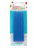 Blue taper Candles 12pcs; Size 5″