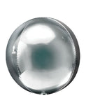 Silver Foil Orbz Balloon -20″