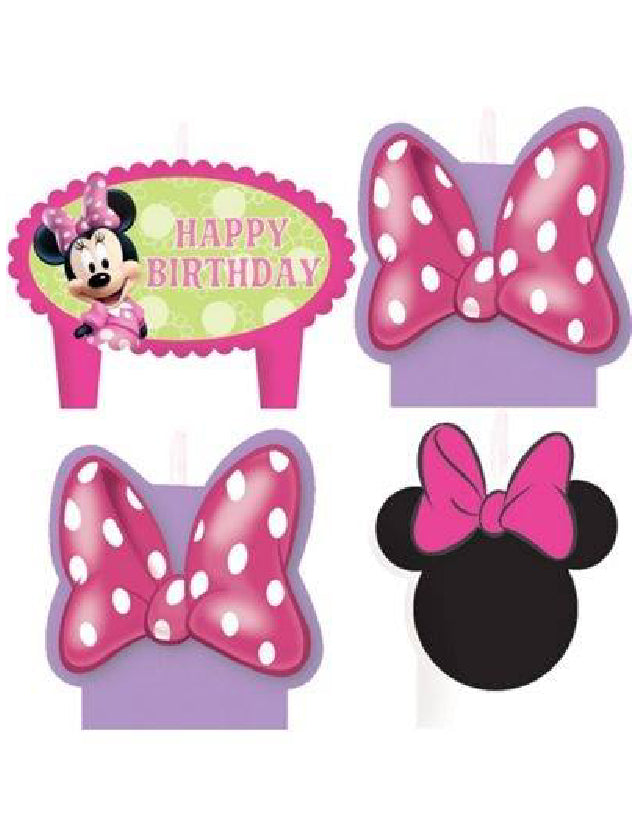 Minnie Mouse candle -4pcs