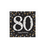 80th Birthday Lunch Napkins-16pcs