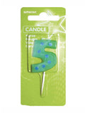 Number 5 Dots & Stripes Candle-4.5cm