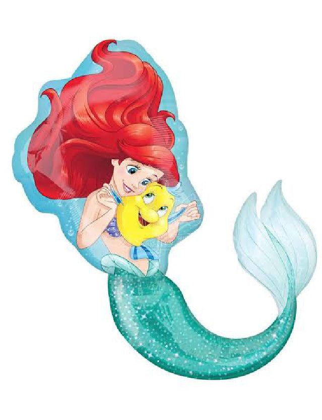 The Little Mermaid Foil Balloon Large 28” by 34”