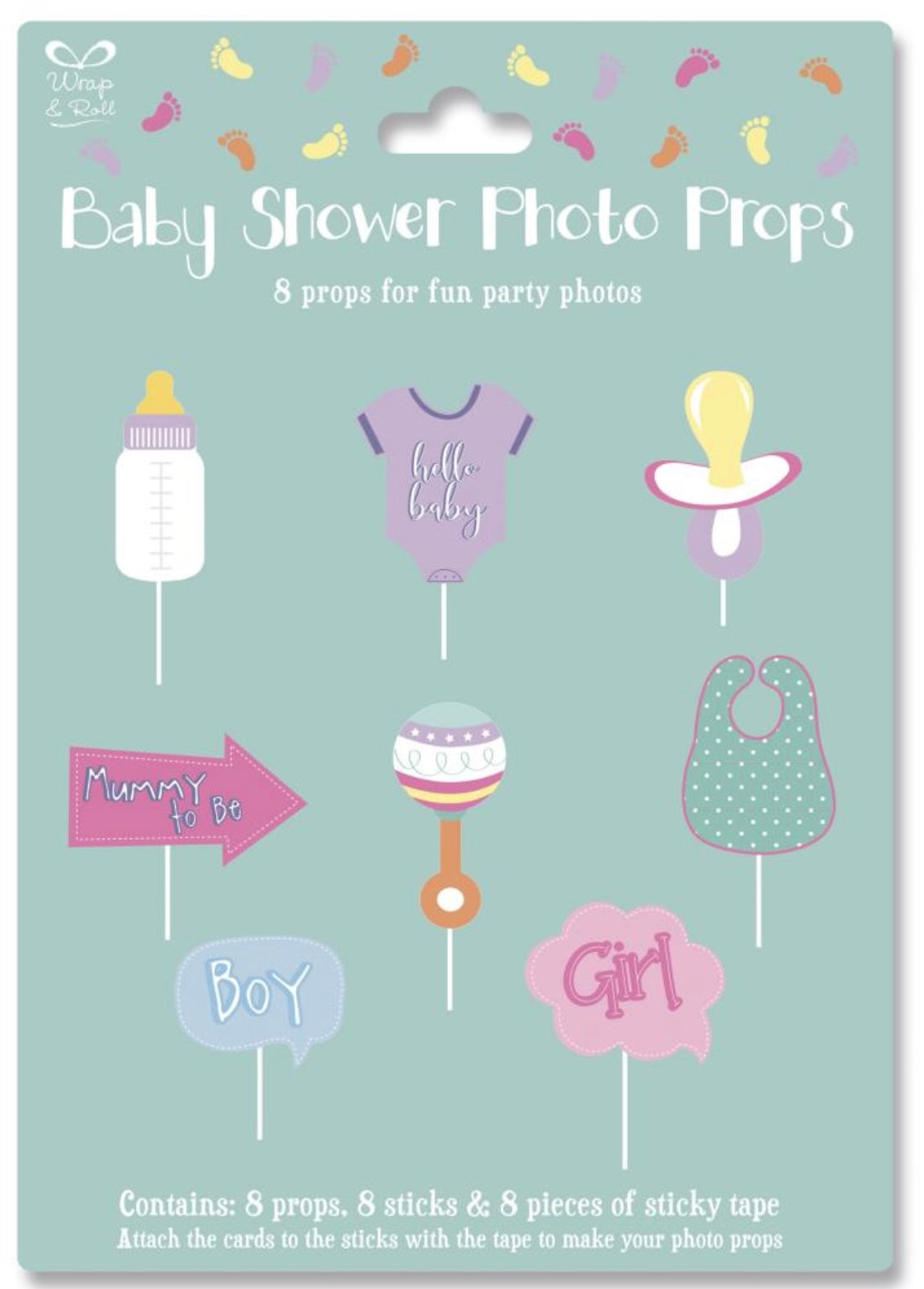 Baby Shower Photoprops -8pcs