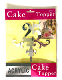 25th Anniversary Cake Topper