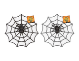 Black Glitter Spider Web -11"