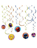 Sesame Street Swirl Decoration (12/pkt)