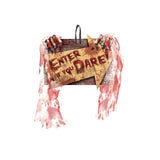 Door Entrance Wooden Sign with Guaze