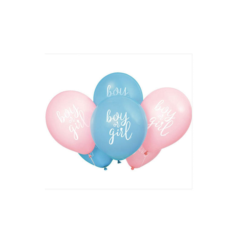 Girl Or Boy Gender Reveal 12″ Latex Balloons- 8pcs