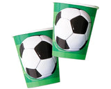 Soccer Paper Cups 9oz -8pcs