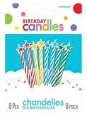 Multi Star Spiral Candle – 8pcs