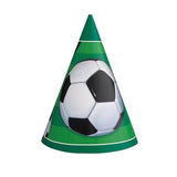 Soccer Party Hats -8pcs