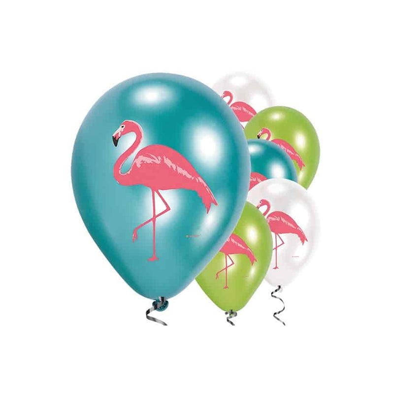 Flamingo Latex Balloons -6pcs