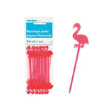 Flamingo Plastic Cupcake pics-24pcs