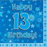13th Birthday Lunch Napkin -16pcs