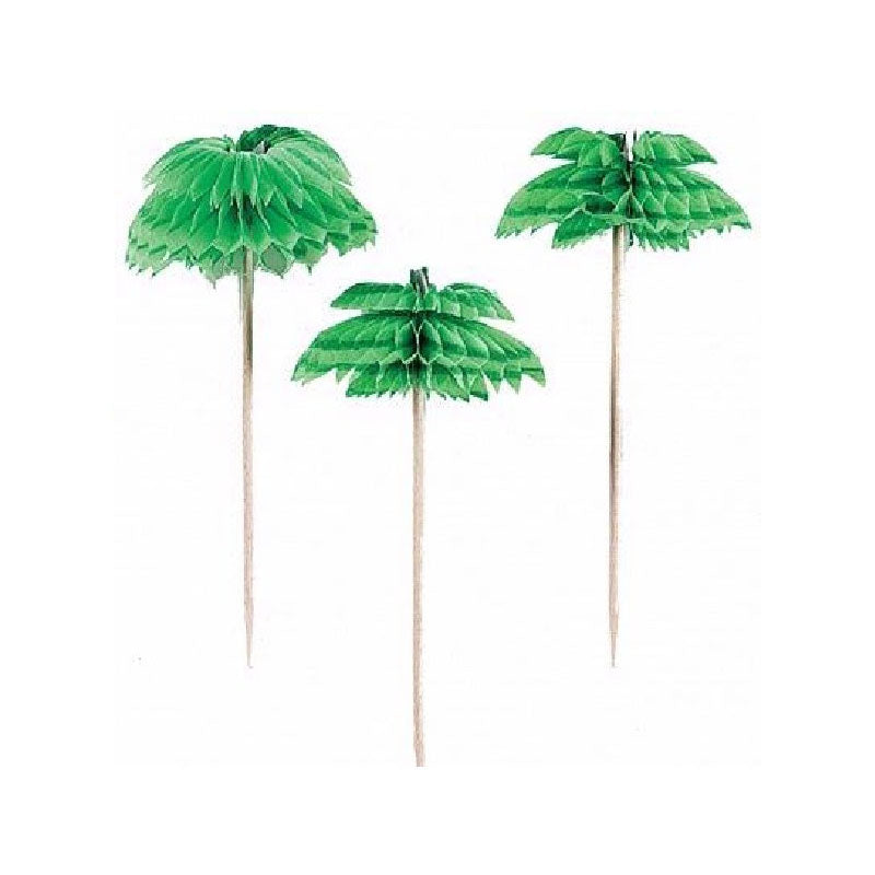 Honeycomb Palm Tree Picks -10pcs