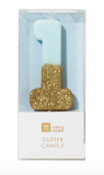 Blue Glitter Candle – 1