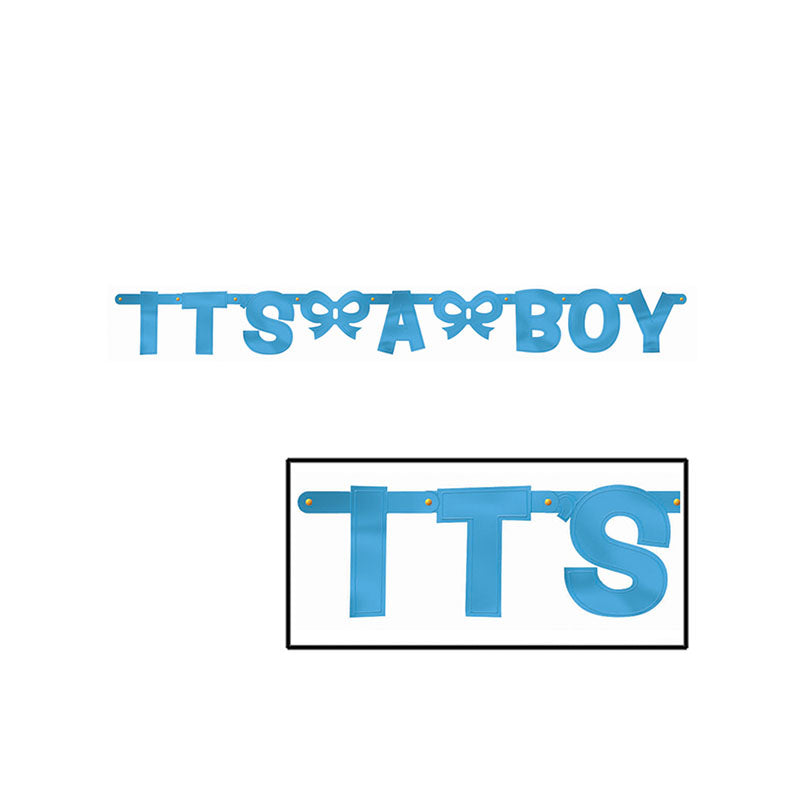 It’s a Boy Foil Letter Banner -5ft