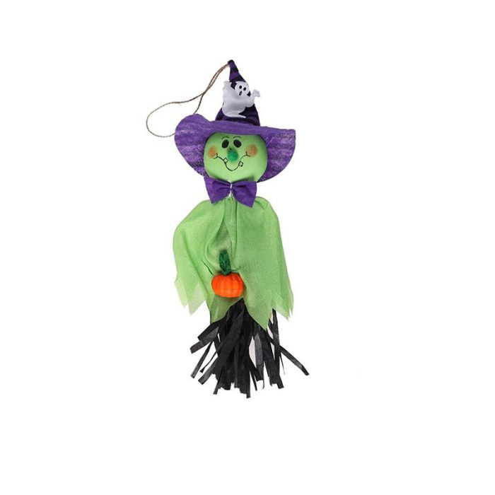 Halloween Hanging Ghost with Straw Base,Size: 12in