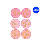 It’s a Girl Favor Sticker Seals-25pcs