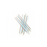 Pastel Blue and Silver Tall Candles -18pcs