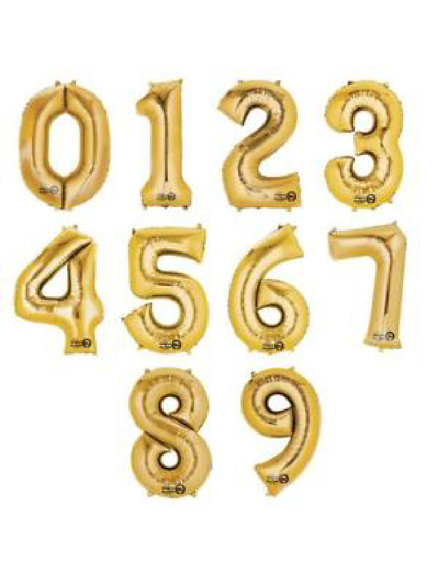 Foil Number Balloons-34”