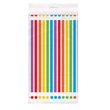 Rainbow Bright Plastic Tablecover 54″ by 84″