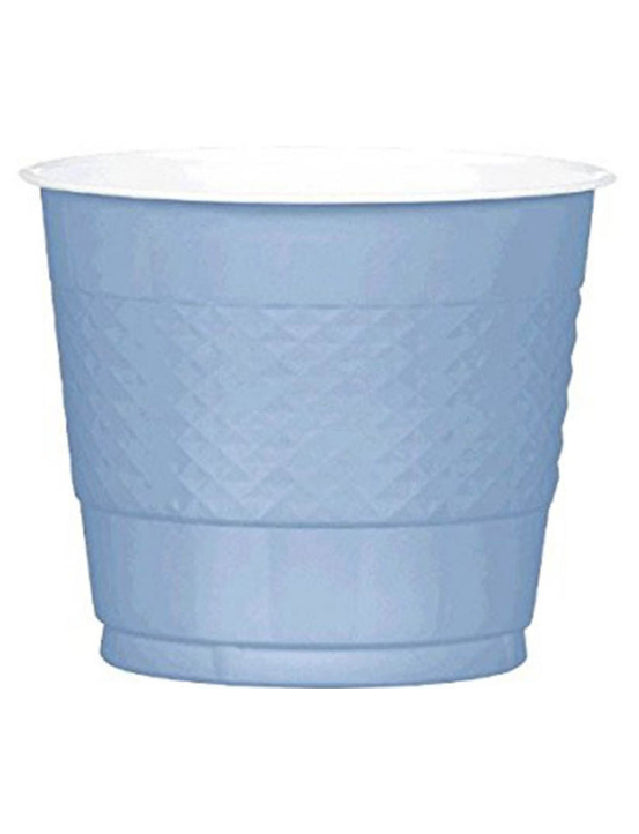Light Blue Plastic Cups 9oz-20Pcs