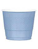 Light Blue Plastic Cups 9oz-20Pcs