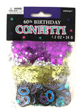 60th Birthday Sparkle Confetti -1.2oz
