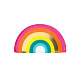 Rainbow Brights Shaped Foil Plates 12pcs