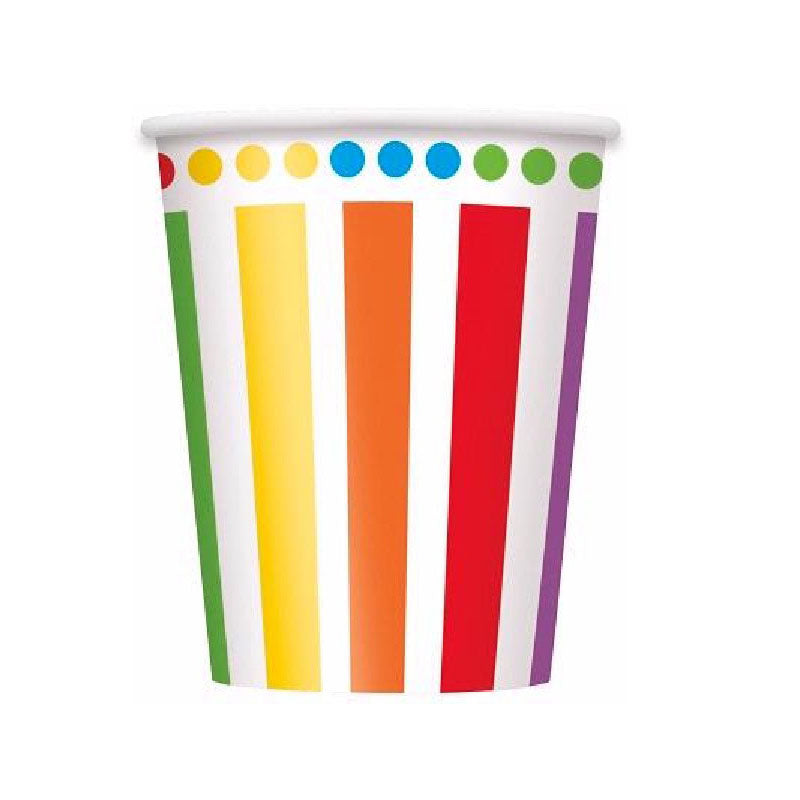 Rainbow Bright cups-8pcs