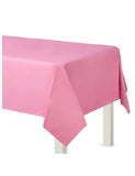 Light Pink Plastic Table Cover-Size 54″By 108″