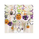 Pumpkin & Ghost Swirl Decoration -30pcs