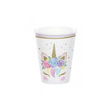 Unicorn Paper Cups -8pcs