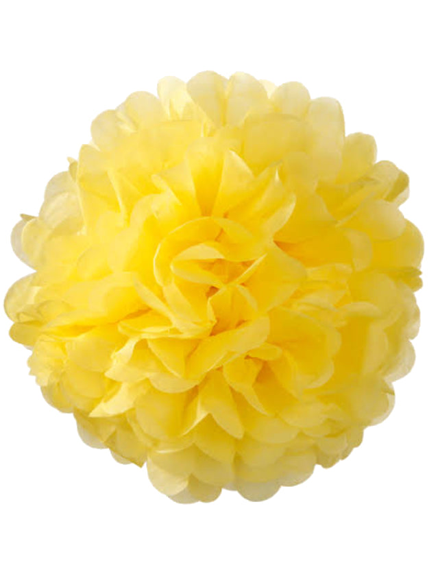 Yellow Fluffy Flower -14″