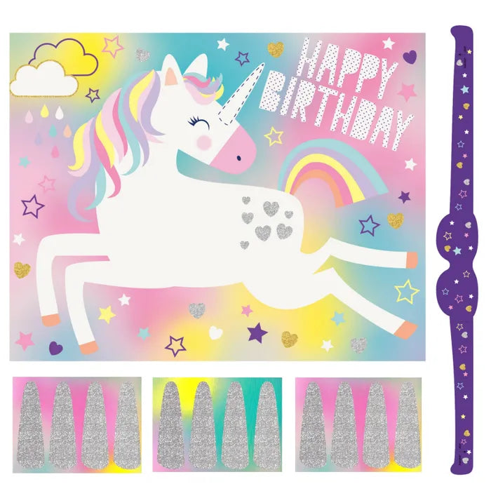 UNICORN PIN THE HORN PARTY GAME