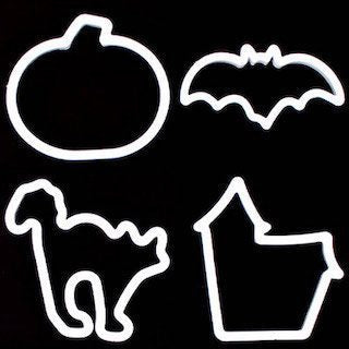 Assorted Halloween Plastic Cookie Cutters – Pack of 4