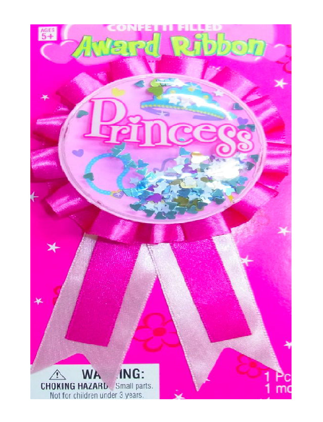 Princess Colour Ribbon Birthday Princess Award Ribbon – Party World