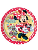 Minnie Mouse Cafe Dinner Plates 9″- 8pcs