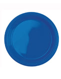 Dark Blue Plastic Plates 9in-20Pcs
