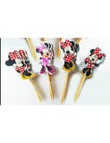Minnie Mouse cupcake pics-24pcs
