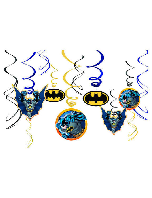 Batman Swirl Decoration (12/pkt)