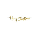 Gold Merry Christmas Cursive Letter Banner