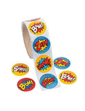 Superhero Sticker Roll-100pcs