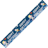 Blast Off Birthday Banner -9ft