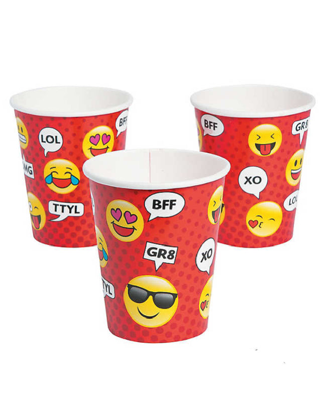 Emoji Paper Cups -8pcs – Party World
