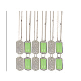 Camouflage Dog Tags -12pcs