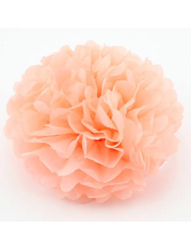 Peach Fluffy Flower -14″