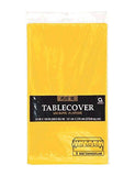 Yellow Plastic Rectangle Tablecover -54” by 108”