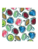 Birthday Princess Jewel Rings -12pcs